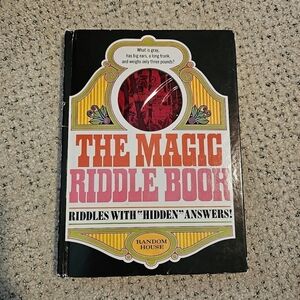 Random House The Magic Riddle Book 60's 70's Vintage Collectable